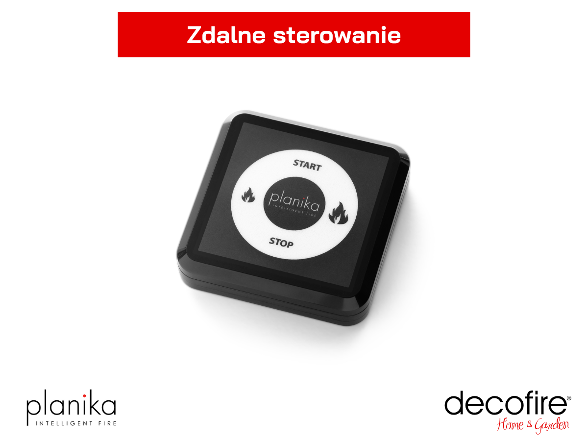 Zdalne sterowanie w biokominku Planika