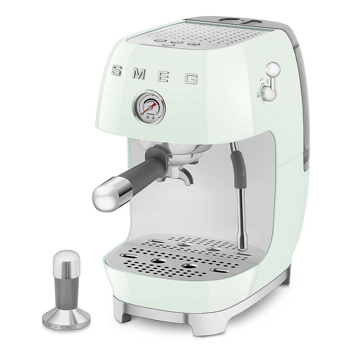 Ekspres kolbowy do kawy Pastelowa zieleń Smeg (ECF03PGEU)