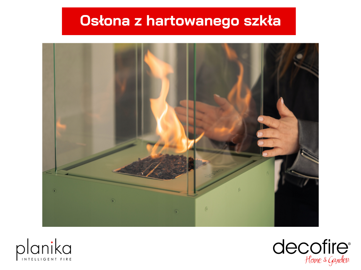 Osłona paleniska z hartowanego szkła