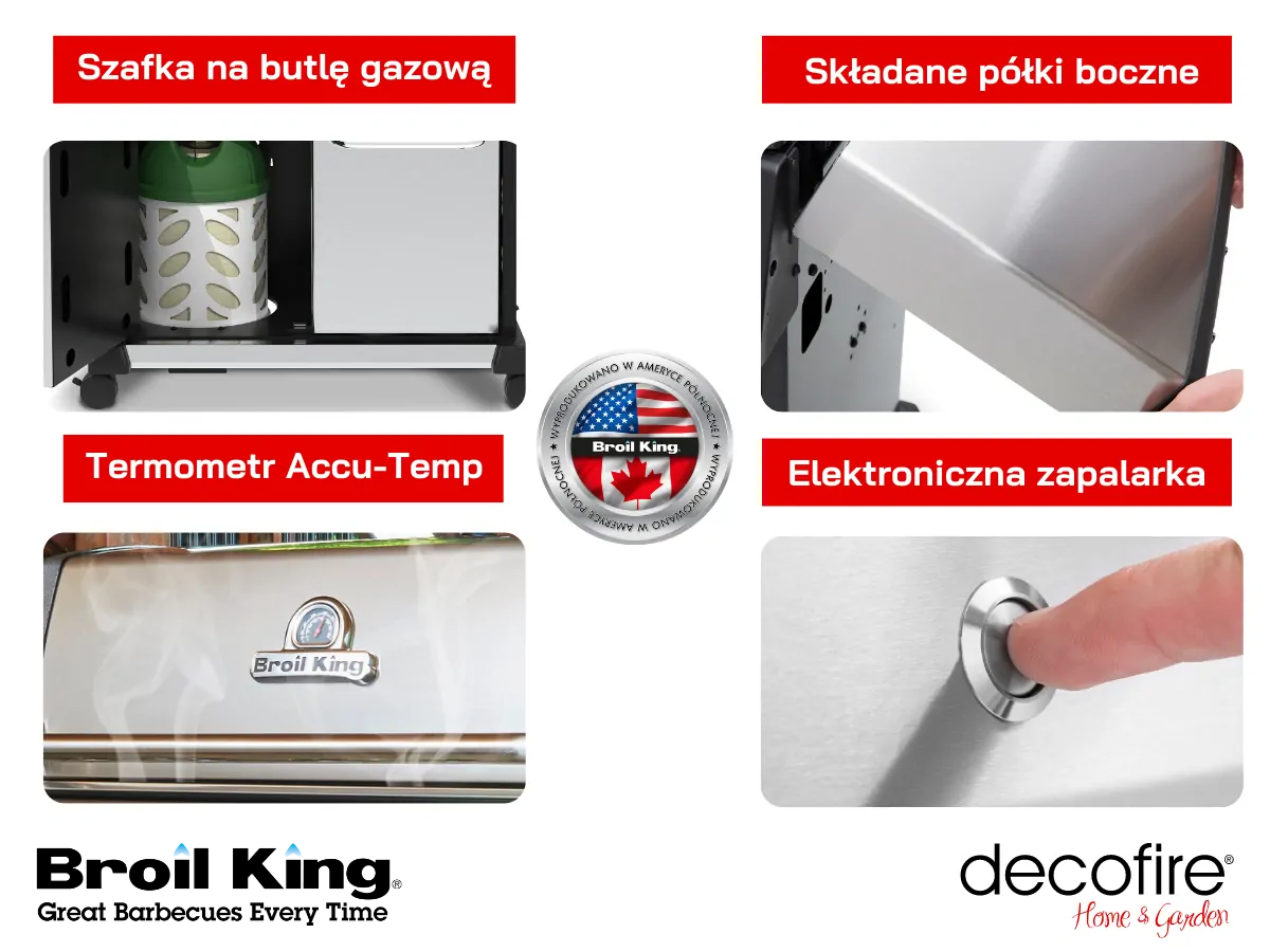 Grill gazowy Broil King Baron S 590 dodatkowe cechy