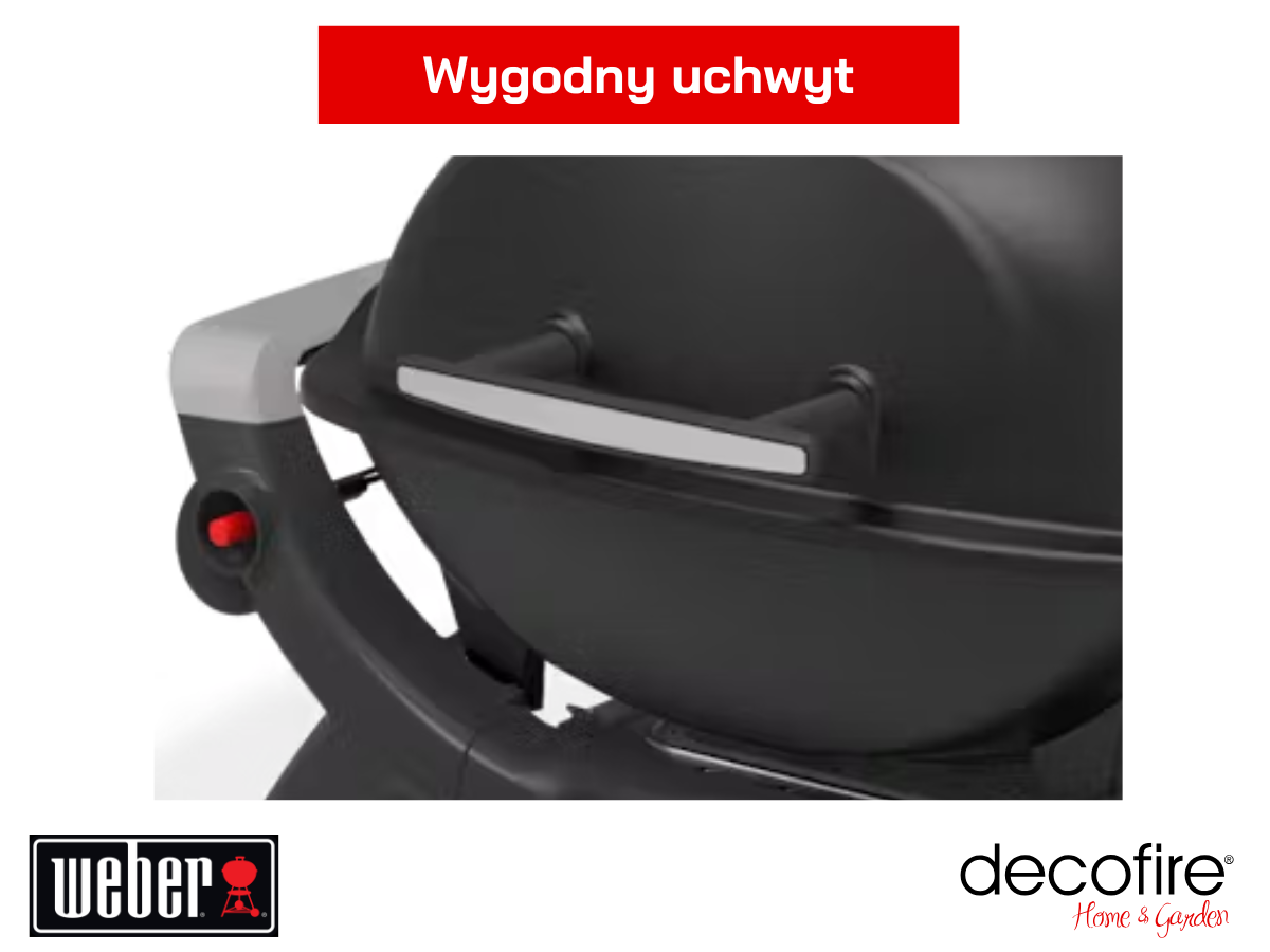 Grill gazowy Weber Q 1100N na kartusze – wygodny uchwyt