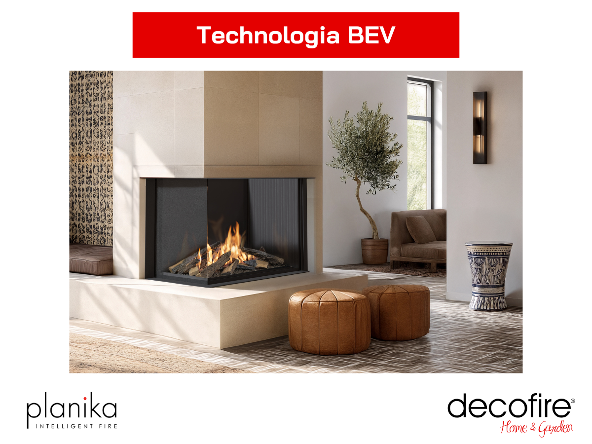 Biokominek Planika Sono – technologia BEV