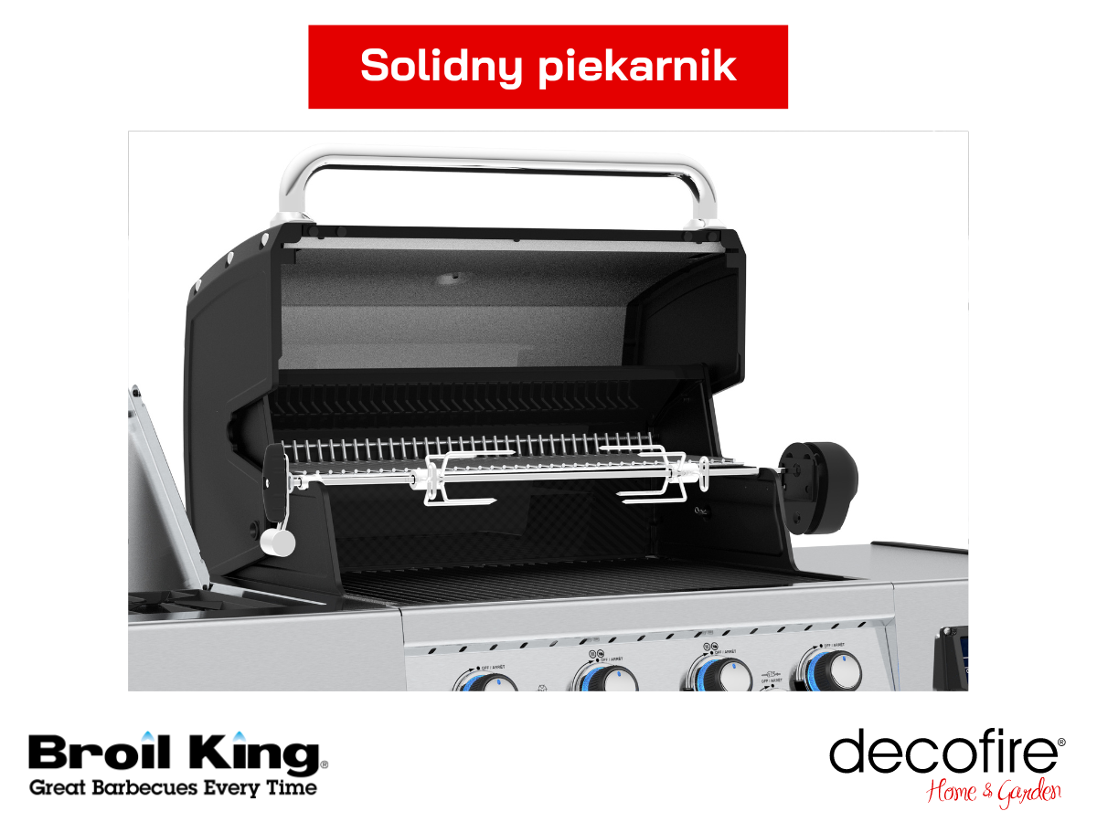 Solidny piekarnik w grillu gazowym Broil King Regal Q 490