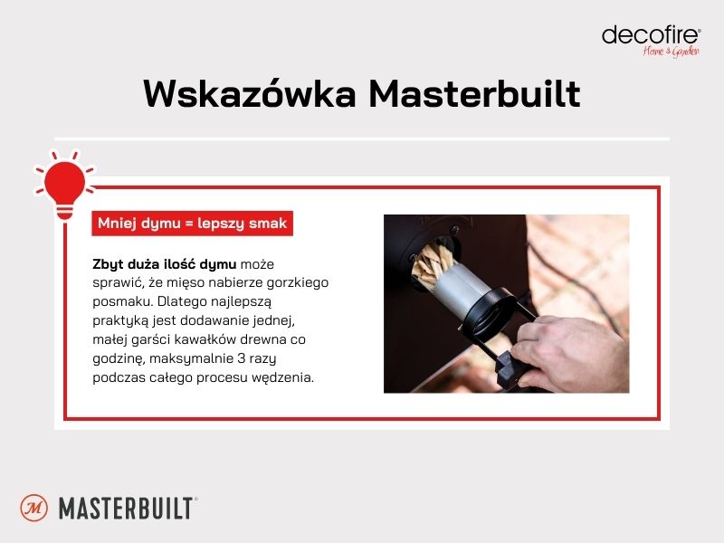 Wskazówka Masterbuilt: mniej dymu, lepszy smak
