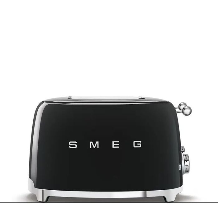 Toster na 4 kromki - 4 kieszenie Smeg Czarny (TSF03BLEU)