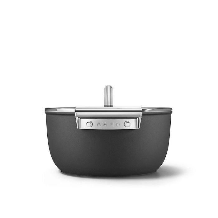 Garnek 24 cm Czarny Smeg (CSF2412BLM)