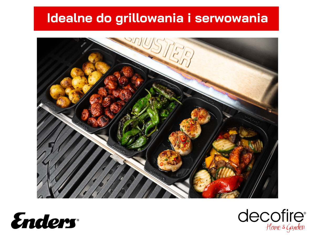 Cztery żeliwne brytfanny Enders – idealne do grillowania i serwowania