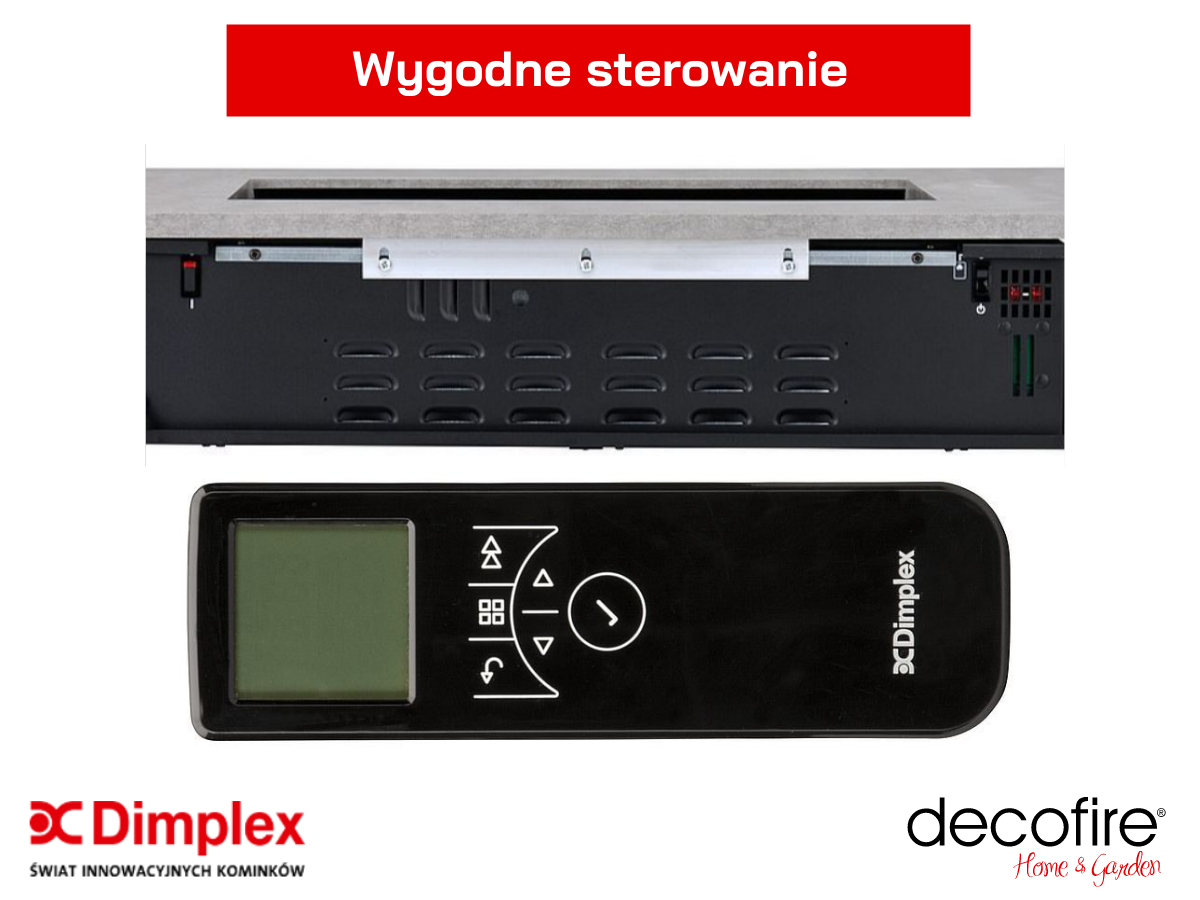 Wygodne sterowanie urządzeniem za pomocą przycisków manualnych lub zdalnego pilota