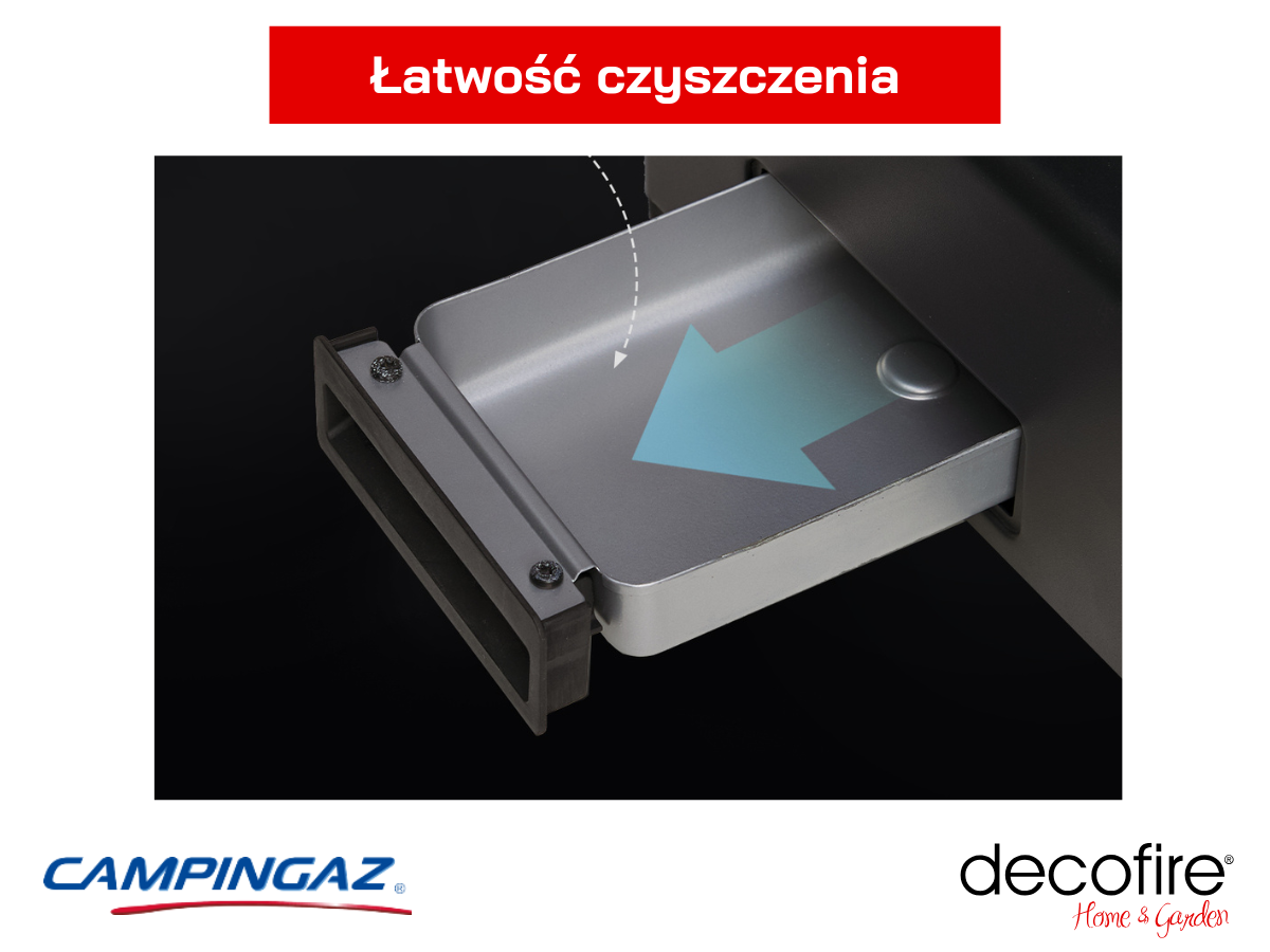 Grill gazowy Campingaz Plancha Onyx 2 – łatwość czyszczenia