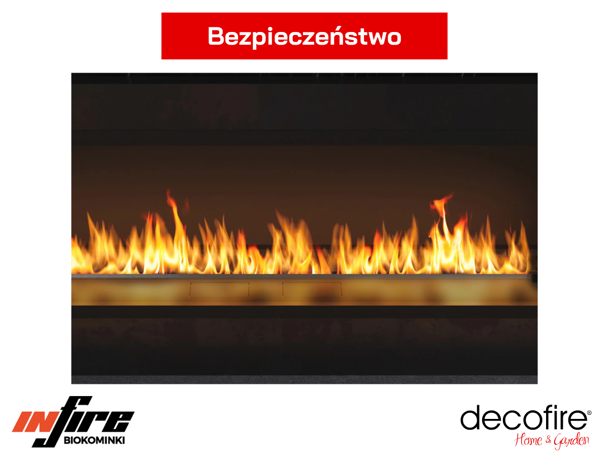 Biokominek do zabudowy Infire Etronic Inside 2000 – technologia bezpieczeństwa