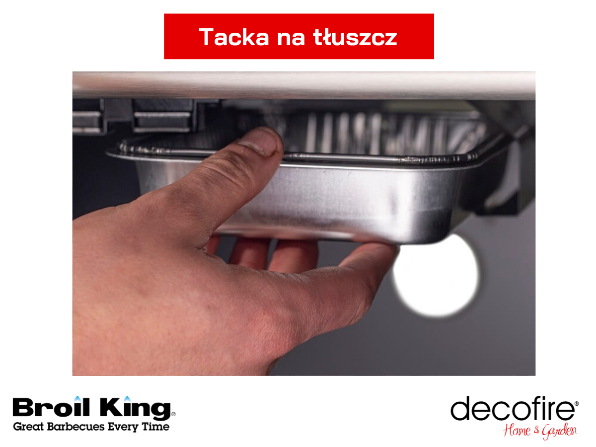Grill gazowy Baron 490 Shadow Broil King - tacka na tłuszcz