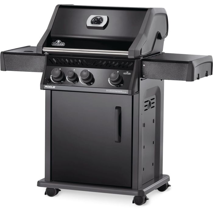 Grill gazowy Napoleon Rogue 425 SB z palnikiem bocznym, black ⭐ PROMOCJA!