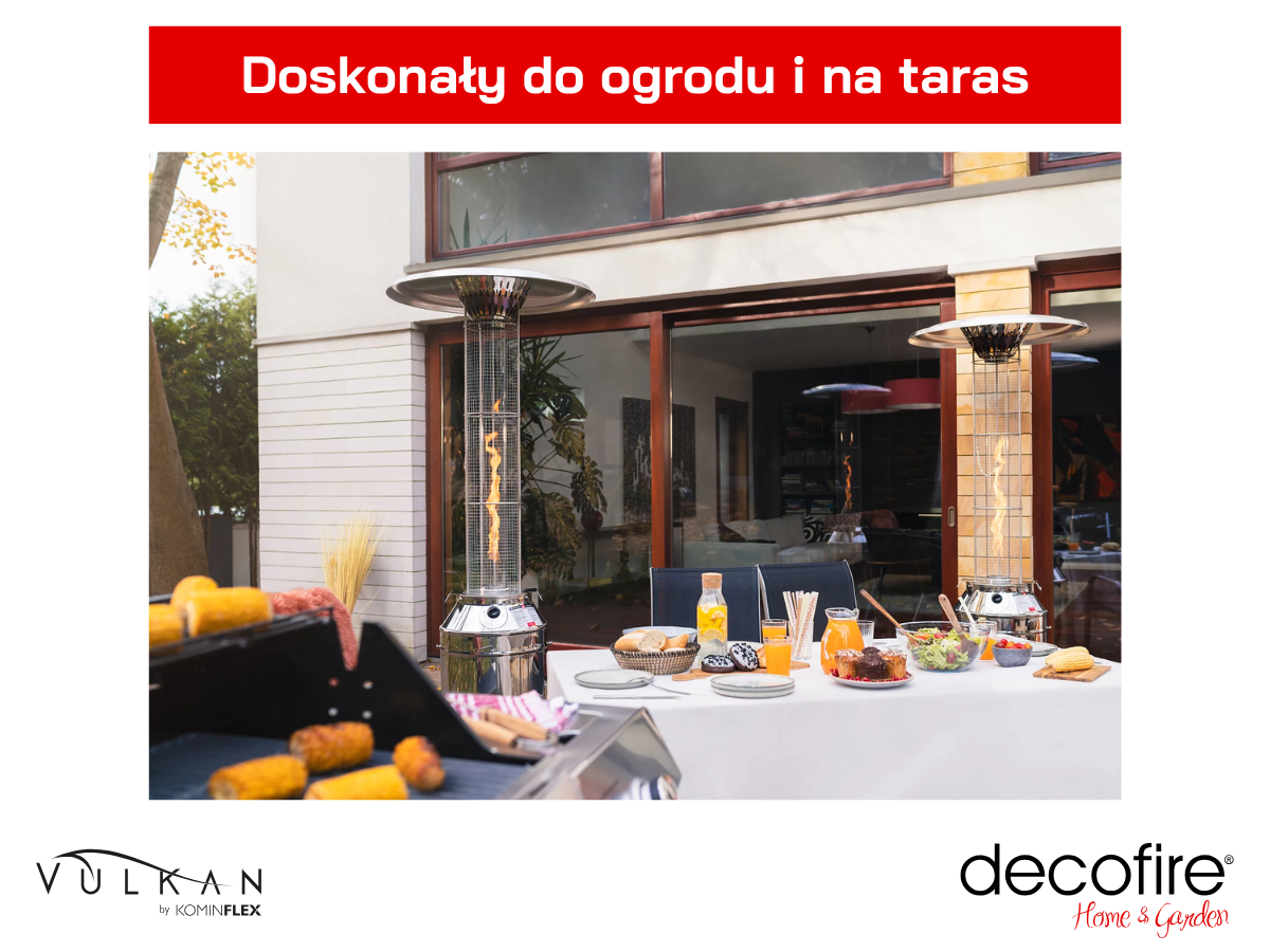 Promiennik gazowy Vulkan Etna – wydajny ogrzewacz do ogrodu i na taras
