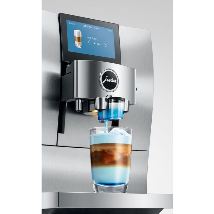 Funkcja Sweet Foam w ekspresie Jura Z10 – przystawka do syropów Jura. 