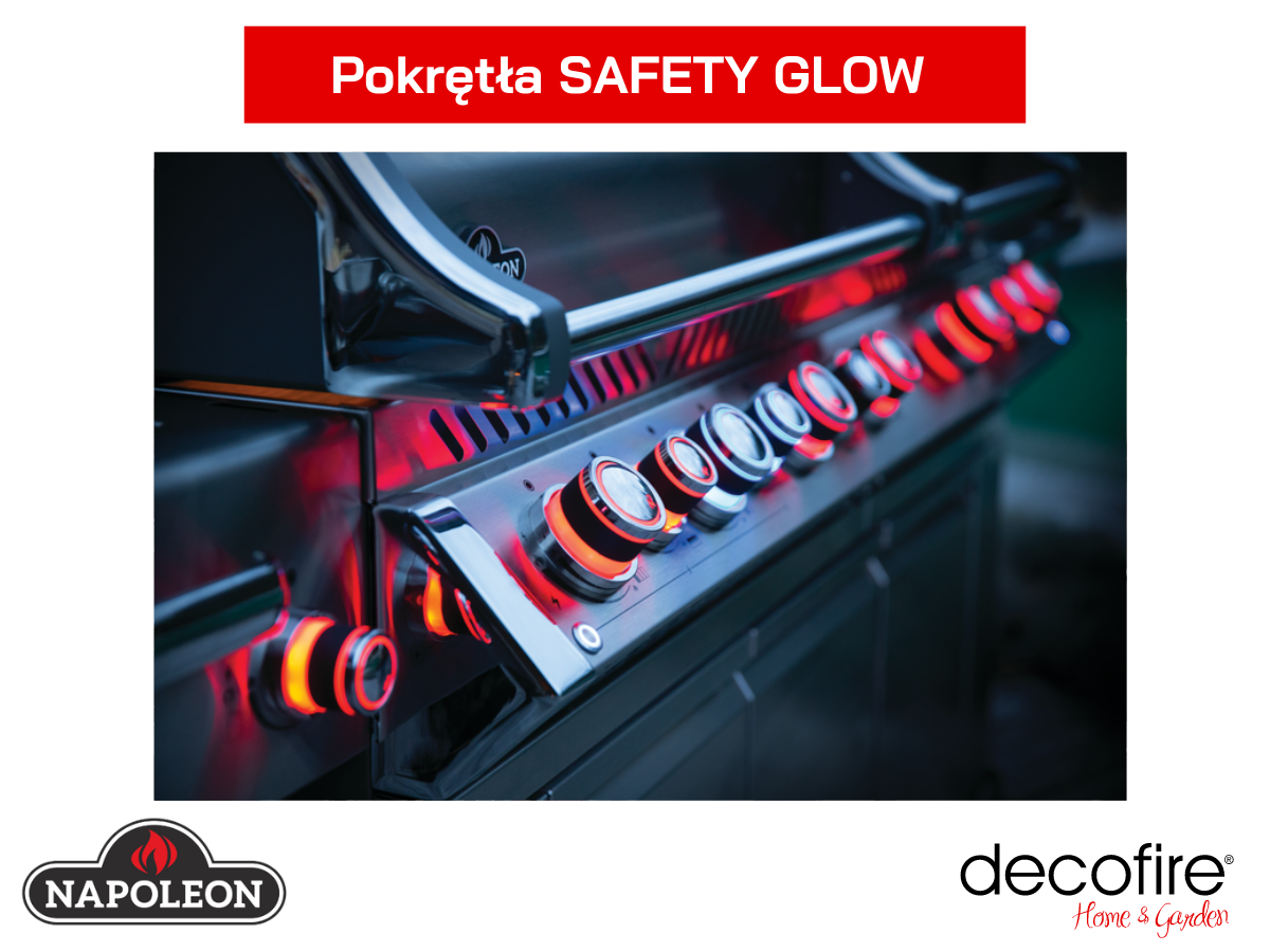 Grill gazowy Napoleon Prestige PRO 825 RSBI-3 podświetlane pokrętła Safety Glow
