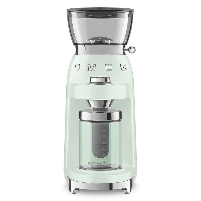 Elektryczny młynek do kawy Pastelowa zieleń Smeg (CGF03PGEU)