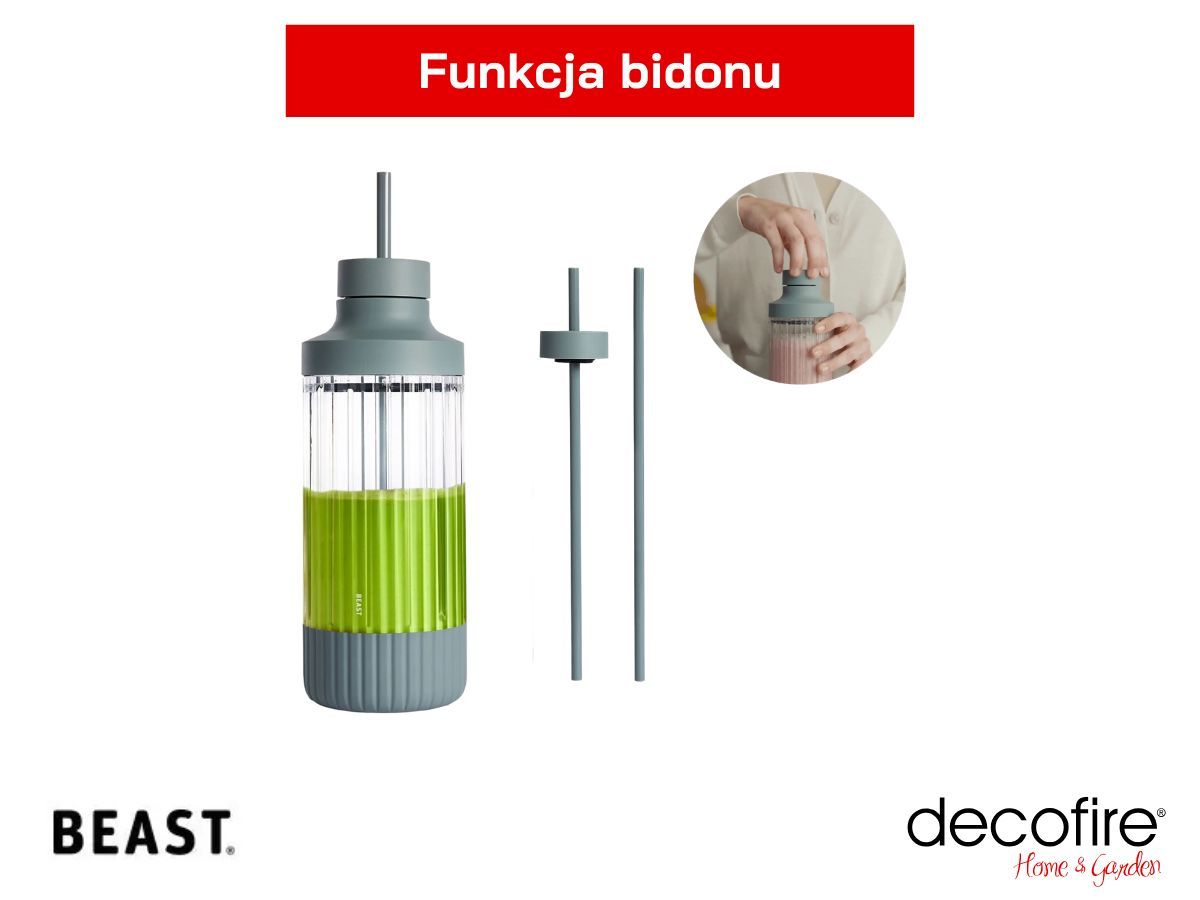 Zblenduj i zabierz gotowy napój ze sobą - funkcja bidonu