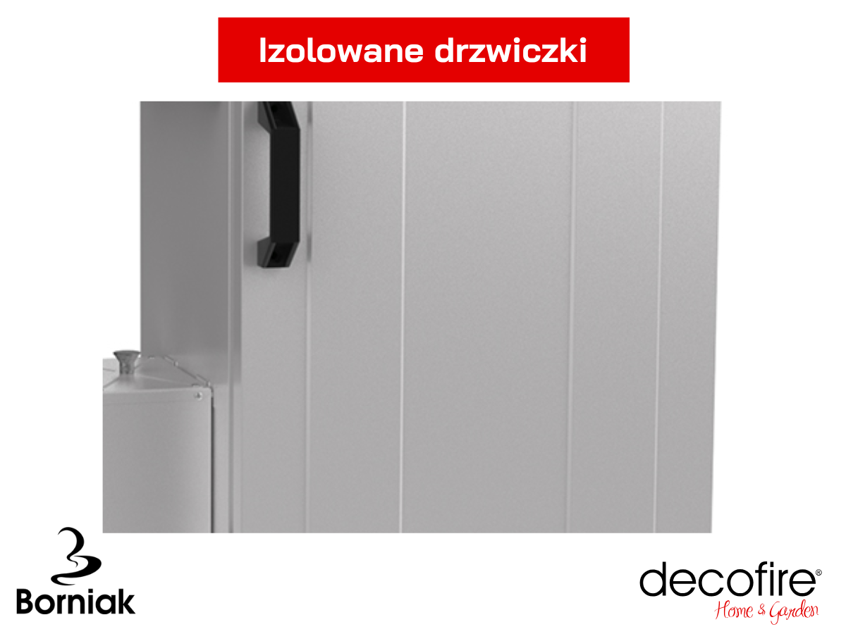Izolowane drzwiczki, zamykane na magnes