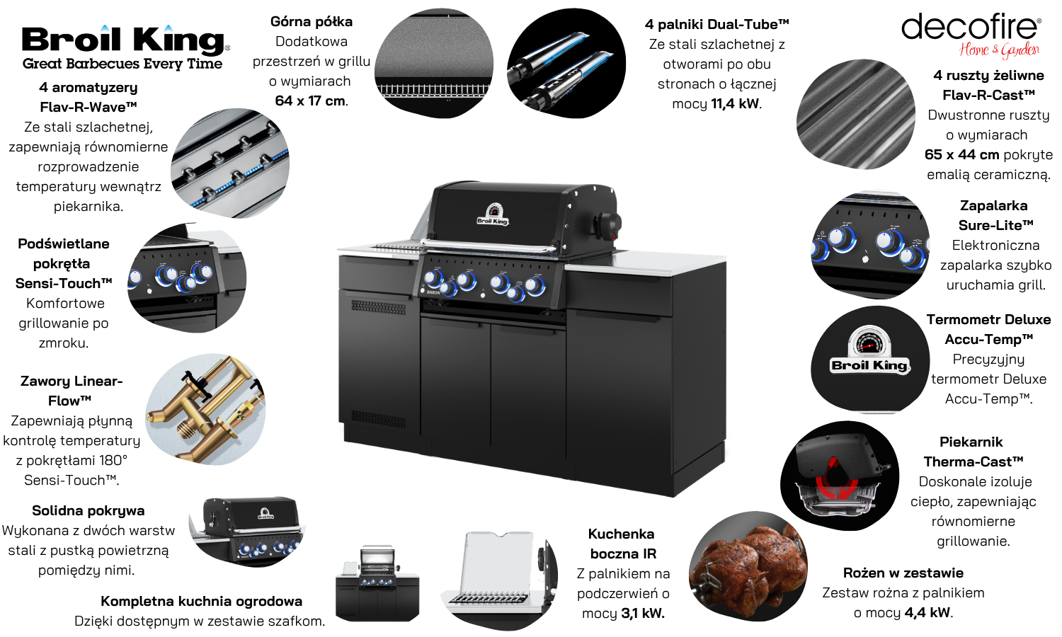 Grill gazowy Baron 490 IR I Wyspa Broil King