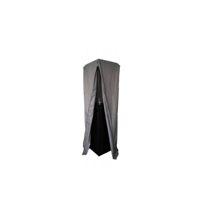 Kominek gazowy wolnostojący Faro Silk Grey Planika + pokrowiec 