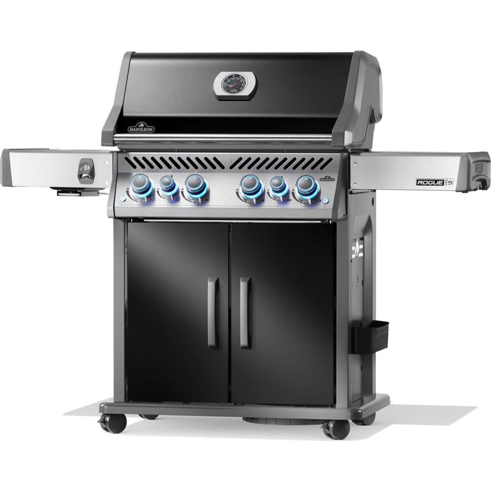 Grill gazowy Napoleon Rogue PRO-S 525 RSIB z palnikami bocznymi i tylnymi na podczerwień czarny (RPS525RSIBPK-2-PL)