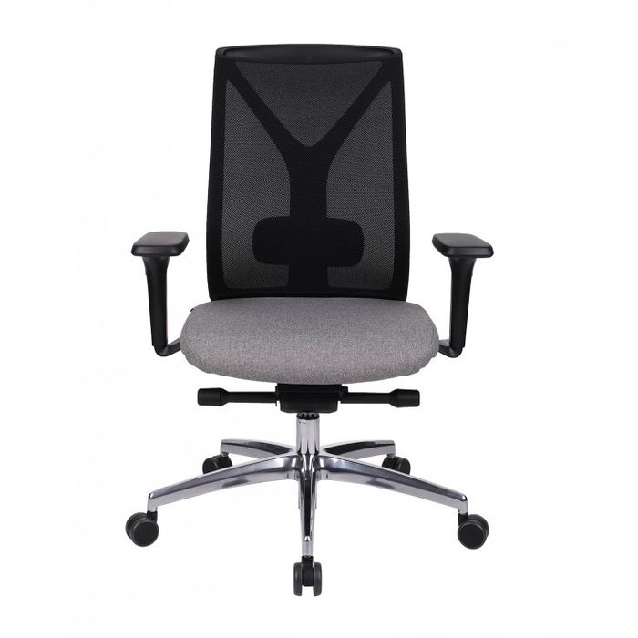 Fotel biurowy Grospol Valio BS black chrome tkanina Cura - 8 kolorów