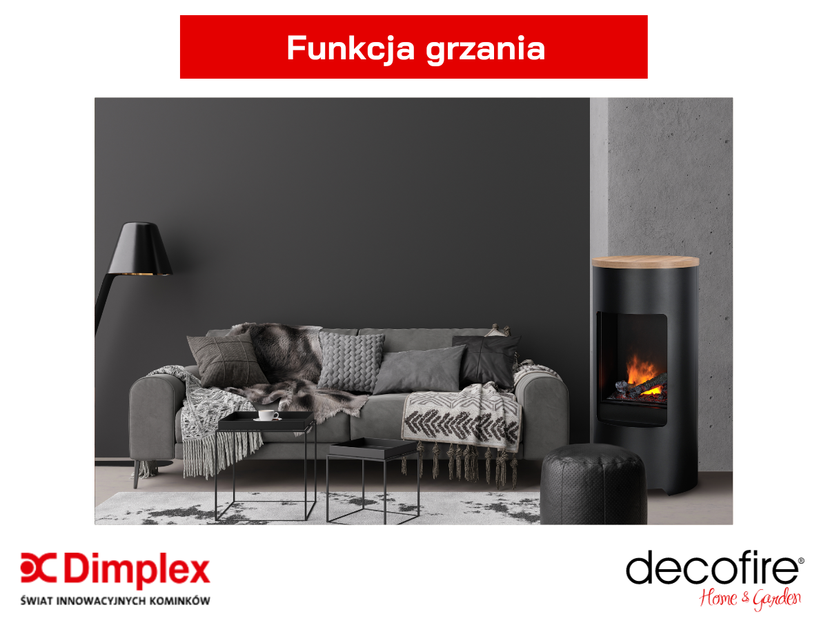Dimplex kominek elektryczny Fyr 127 – funkcja grzewcza