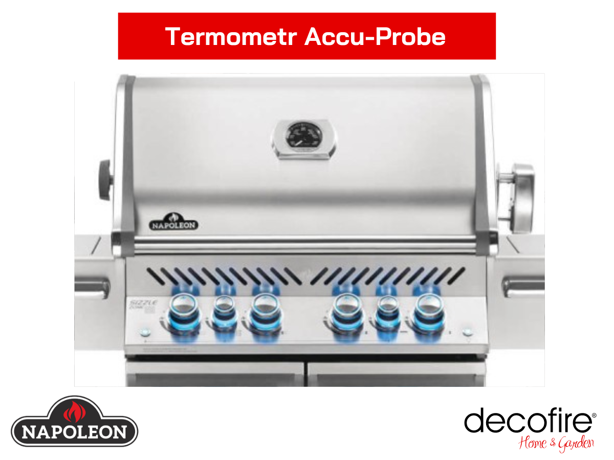 Grill gazowy Napoleon Prestige PRO 500 RSIB-3 pokrywa z termometrem