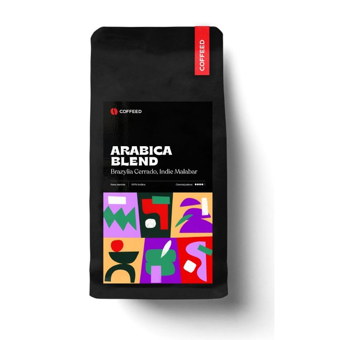 COFFEED kawa ziarnista ARABICA BLEND Brazylia Cerrado, Indie Malabar 250 g