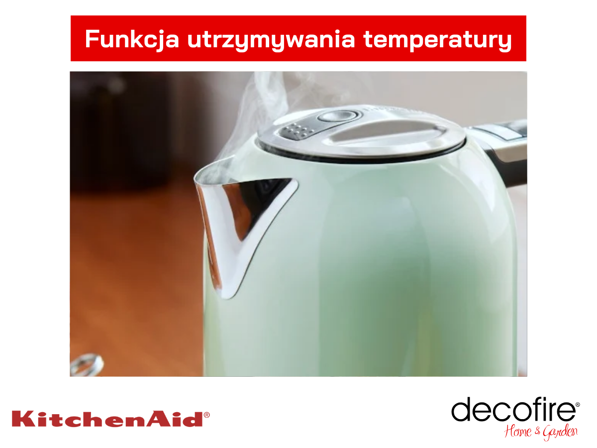 Funkcja utrzymywania temperatury czajnika 1,7 l Pistachio KitchenAid