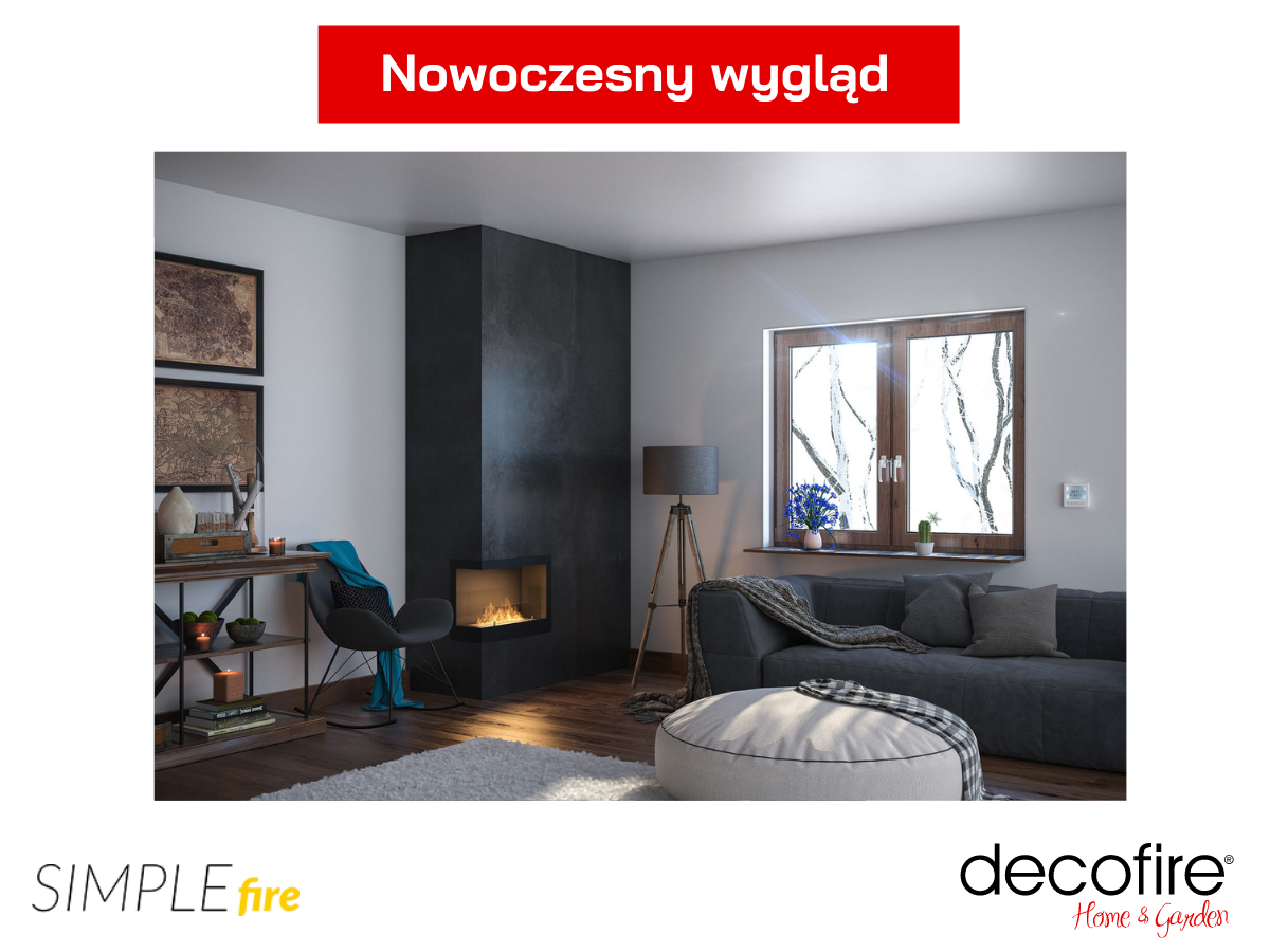 Biokominek narożny Simple Fire CORNER 600L