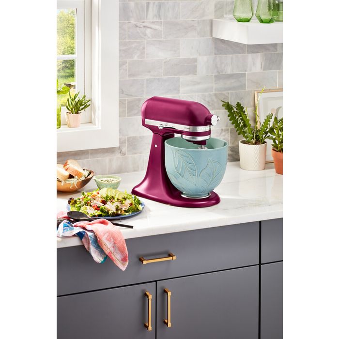Unikalna dzieża ceramiczna Spring Leaves 4,7 l Artisan 5 KitchenAid (5KSM2CB5LB)