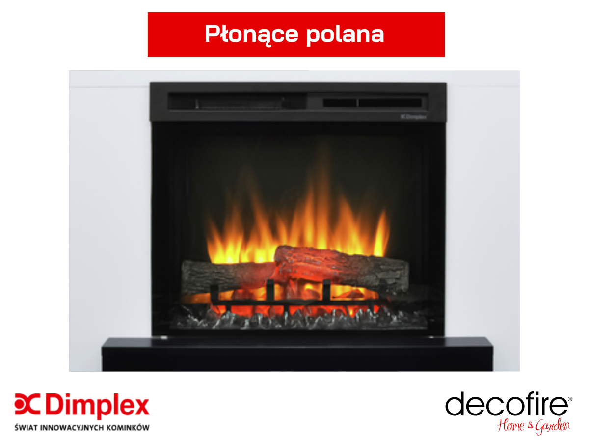 Dimplex kominek elektryczny Lucid – płonące polana