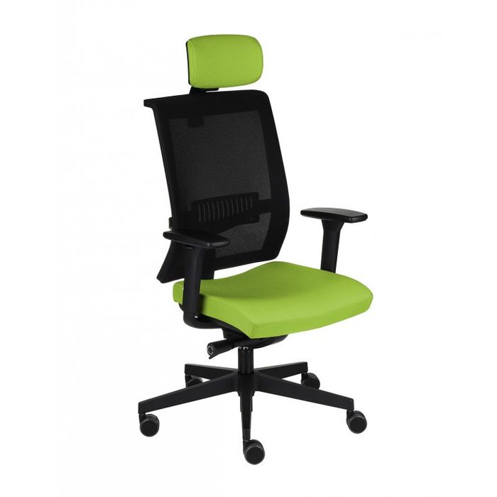 Fotel biurowy Grospol Level BS HD BLACK tkanina Bondai - 8 kolorów