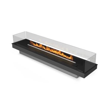 Biokominek Planika FLA 4 / FLA 4+ 1490 mm z adaptacyjną ramą ze szklanymi panelami