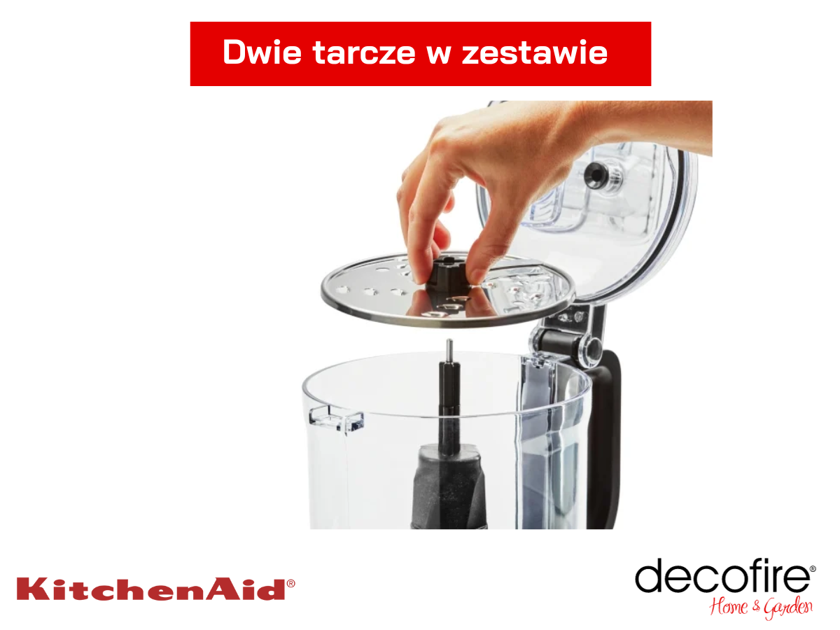 Dwie tarcze w zestawie z malakserem 1,7 l Empire Red KitchenAid