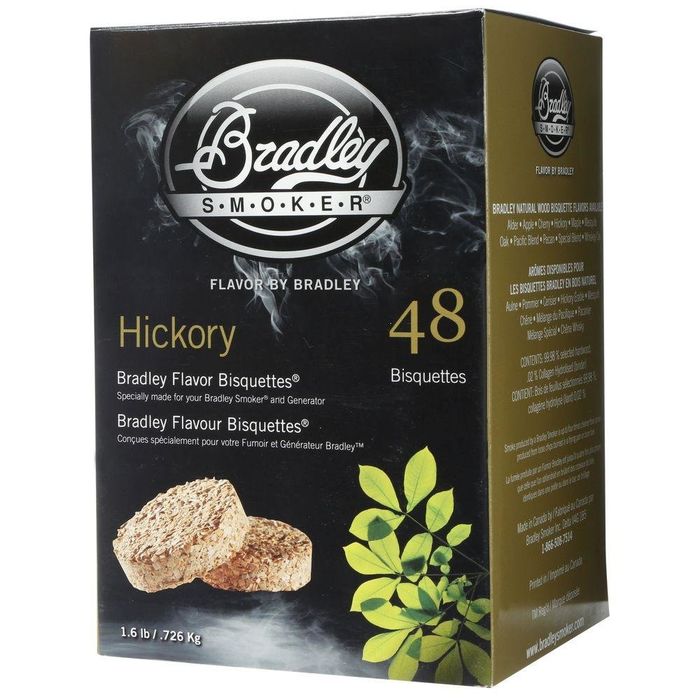 Bradley Bisquettes - Hickory - opakowanie 48 sztuk