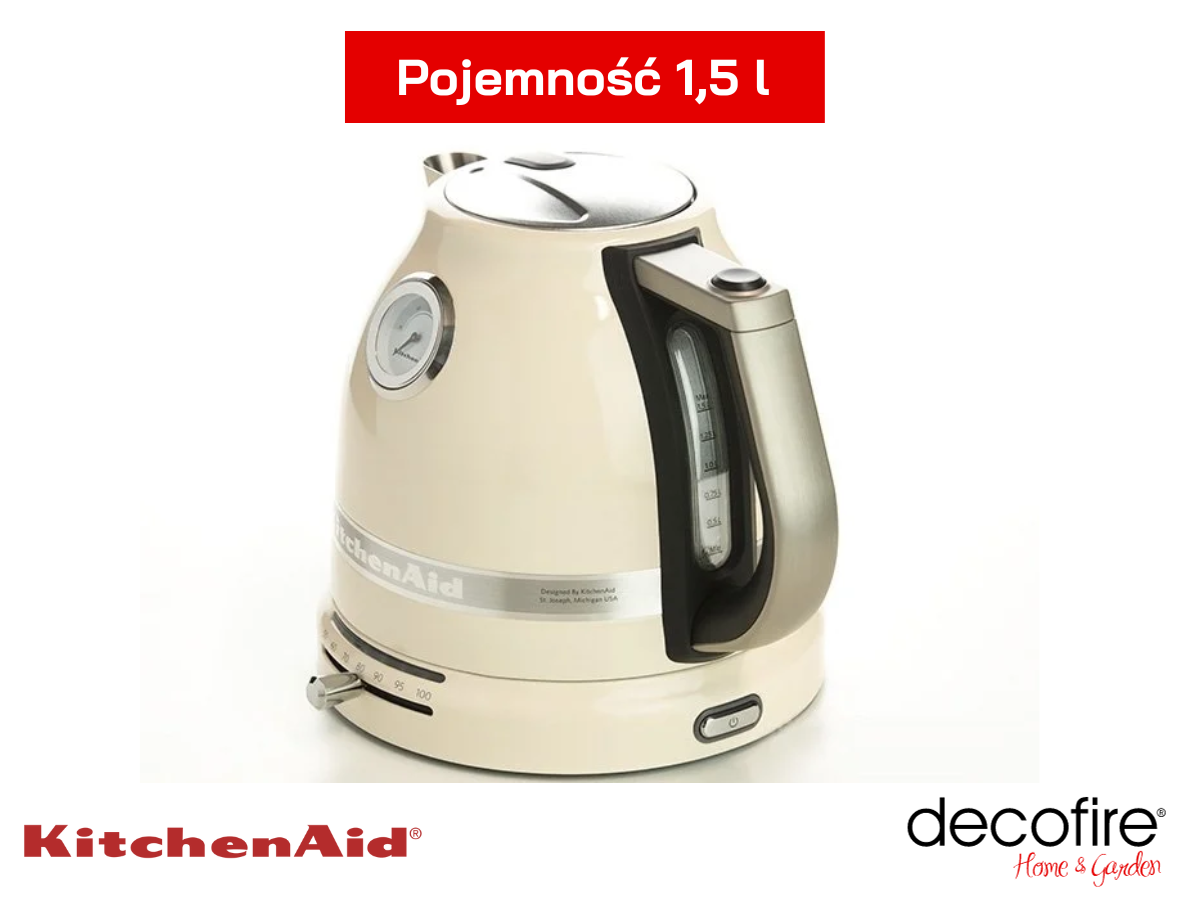 Pojemnośc 1,5 l czajnika Artisan Almond Cream KitchenAid