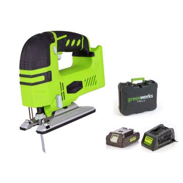 Greenworks Wyrzynarka akumulatorowa 24V + Akumulator 2Ah + Ładowarka (3600007)
