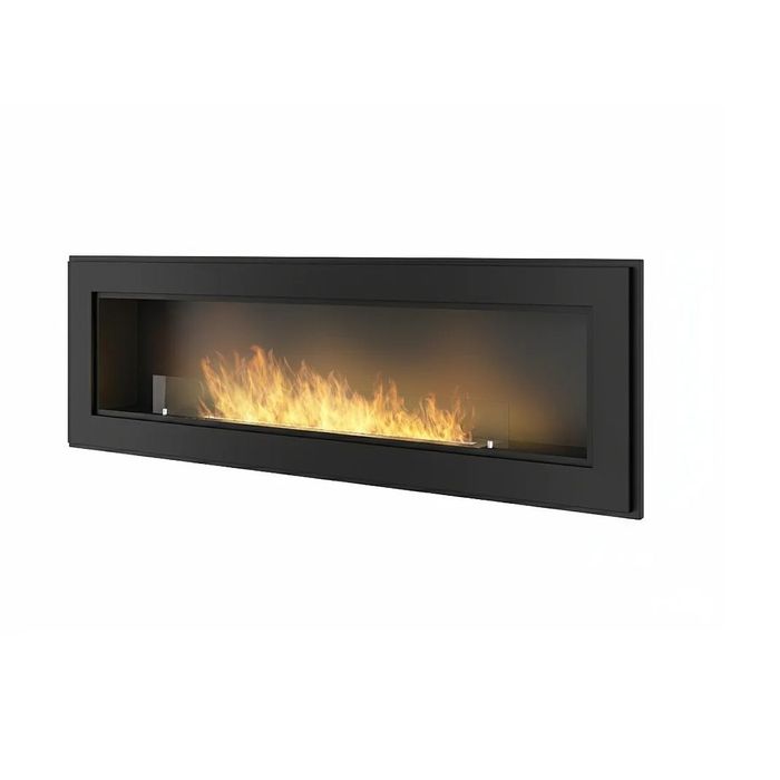 Biokominek wiszący Simple Fire FRAME 1500 czarny mat 1500x490 mm