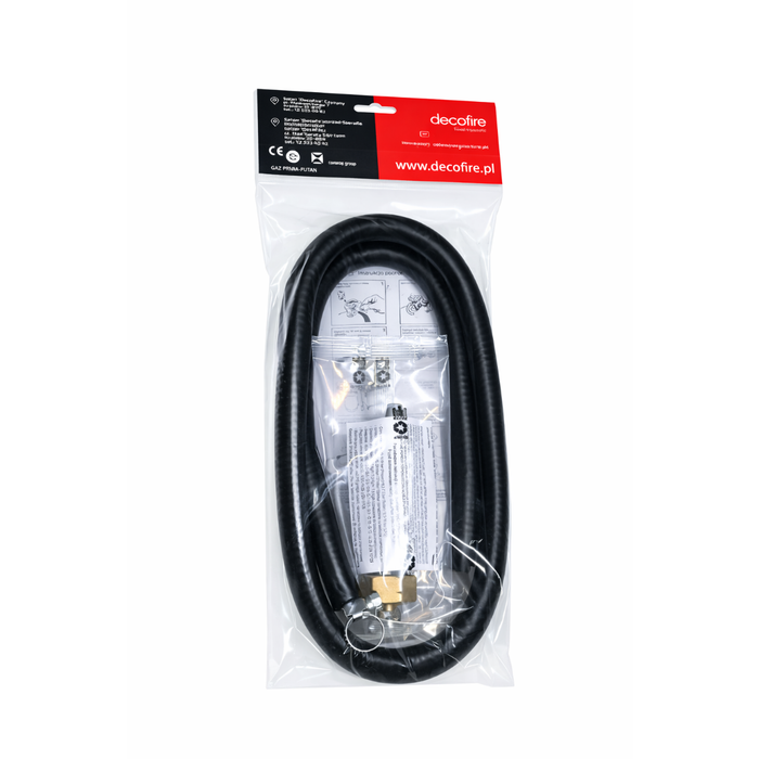 Zestaw podłączeniowy do grilla (wąż + reduktor + opaski) do butli gazowej 11 kg Decofire Premium (720590)