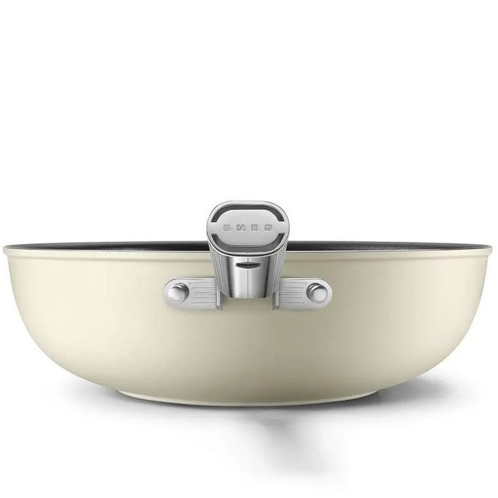 Wok 30 cm Kremowy Smeg (CKFW3001CRM)