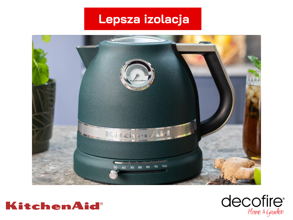 Lepsza izolacja i podwójne ścianki w czajniku Artisan 1,5 l KitchenAid
