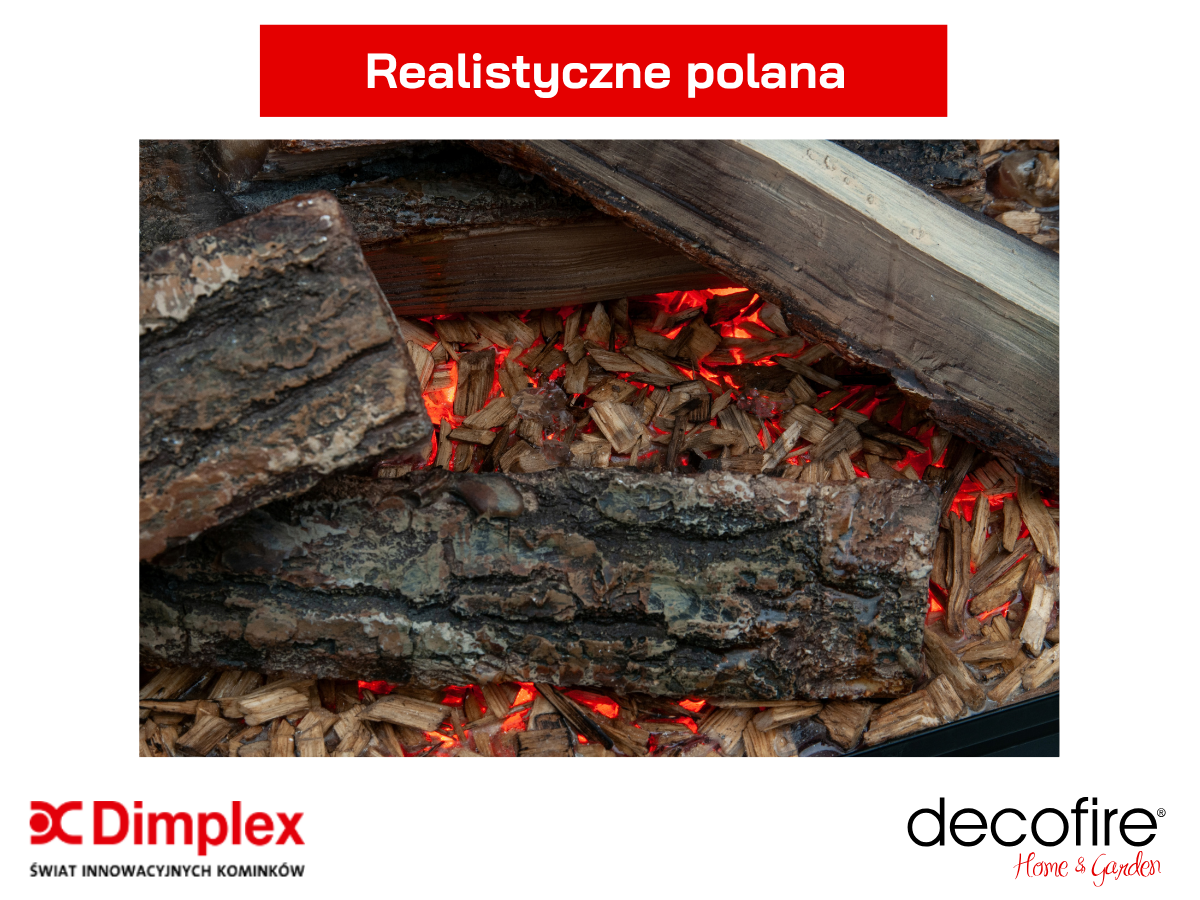 Dimplex kaseta kominkowa Triton 1000 – dekoracja paleniska