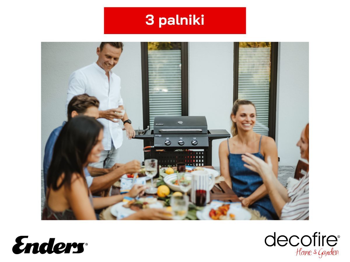 3 palniki o łącznej mocy 6,75 kW