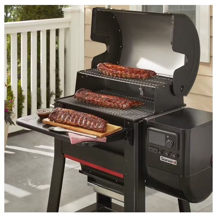 Składany stół przedni do grilla na pellet Searwood 600 Weber (3400108)