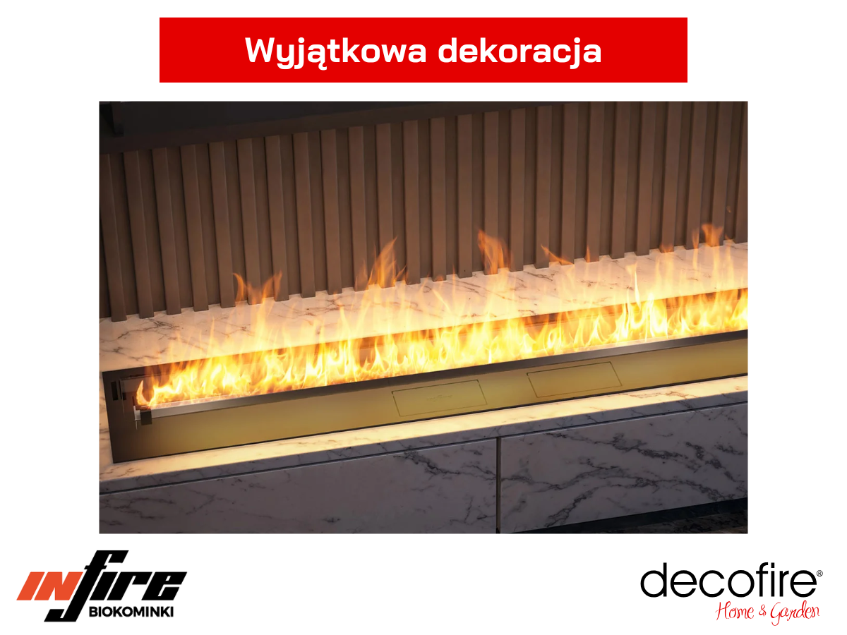 Biokominek Infire Etronic Burner 1500 zabudowany