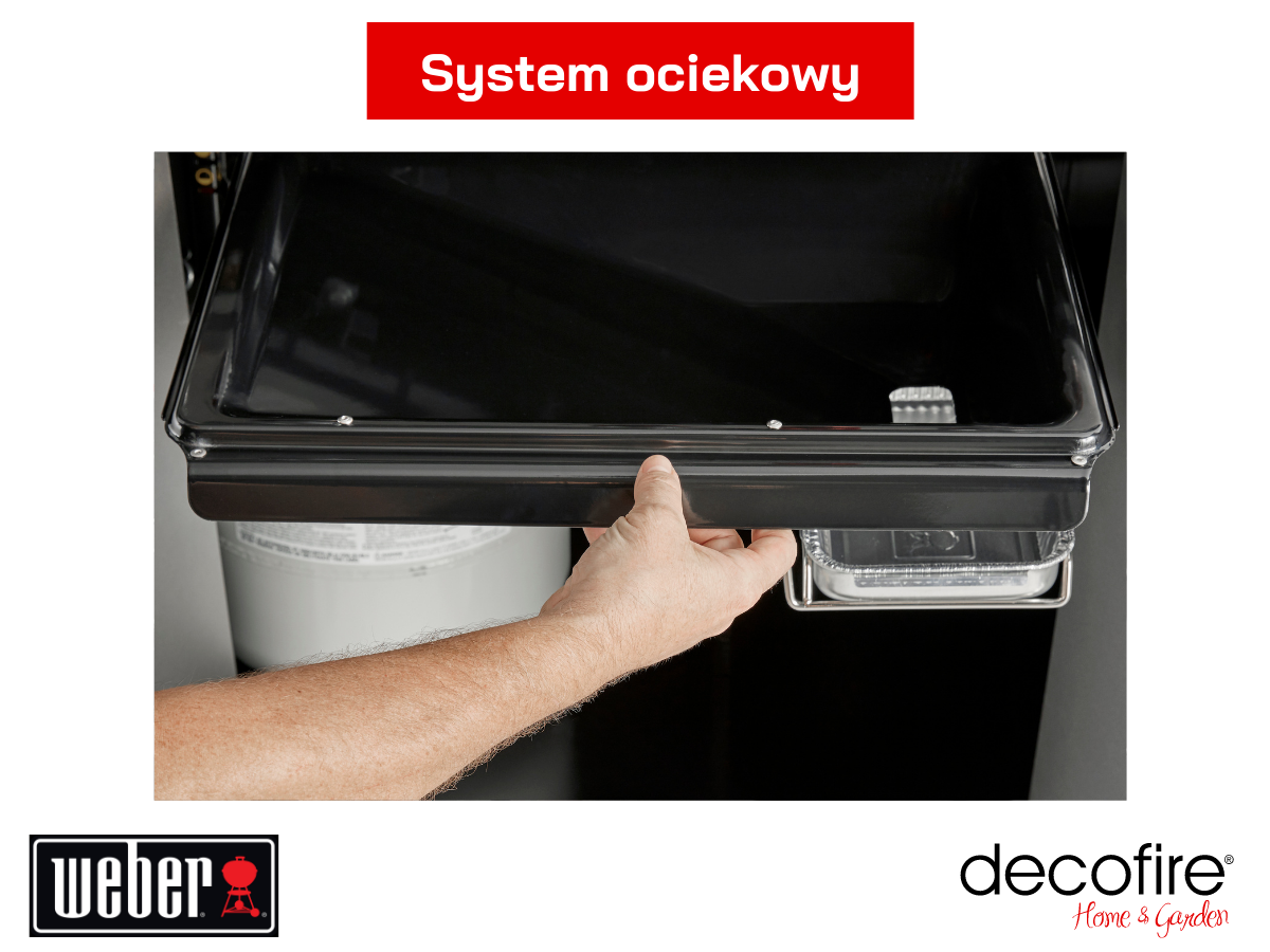 System ociekowy w grillu gaozwym Genesis