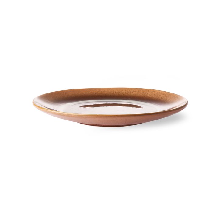 HKliving Talerz deserowy ceramiczny 70S: Tornado (zestaw 2 szt.) 