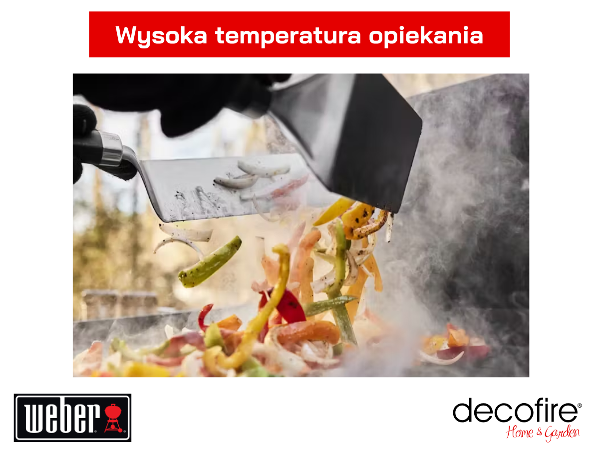 Płyta grill gazowy Weber SLATE GPD 76 cm Premium – wysoka temperatura opiekania